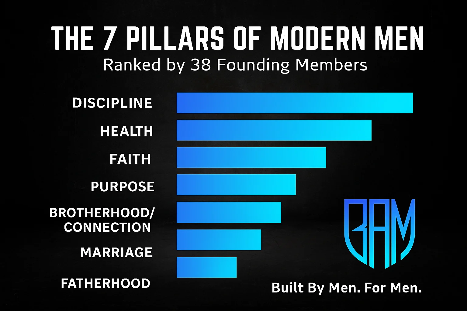 The 7 Pillars of Modern Men - Ranked by 38 Founding Members